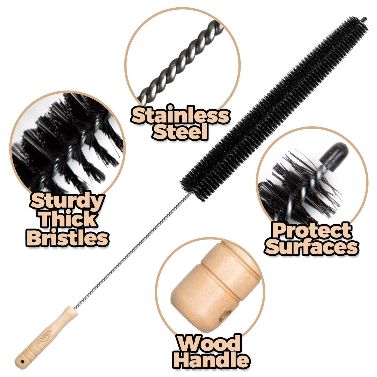 Holikme Dryer Vent Cleaner Kit Clothes Dryer Lint Brush Vent Trap Cleaner Home Essentials Long Flexible Vacuum Brush