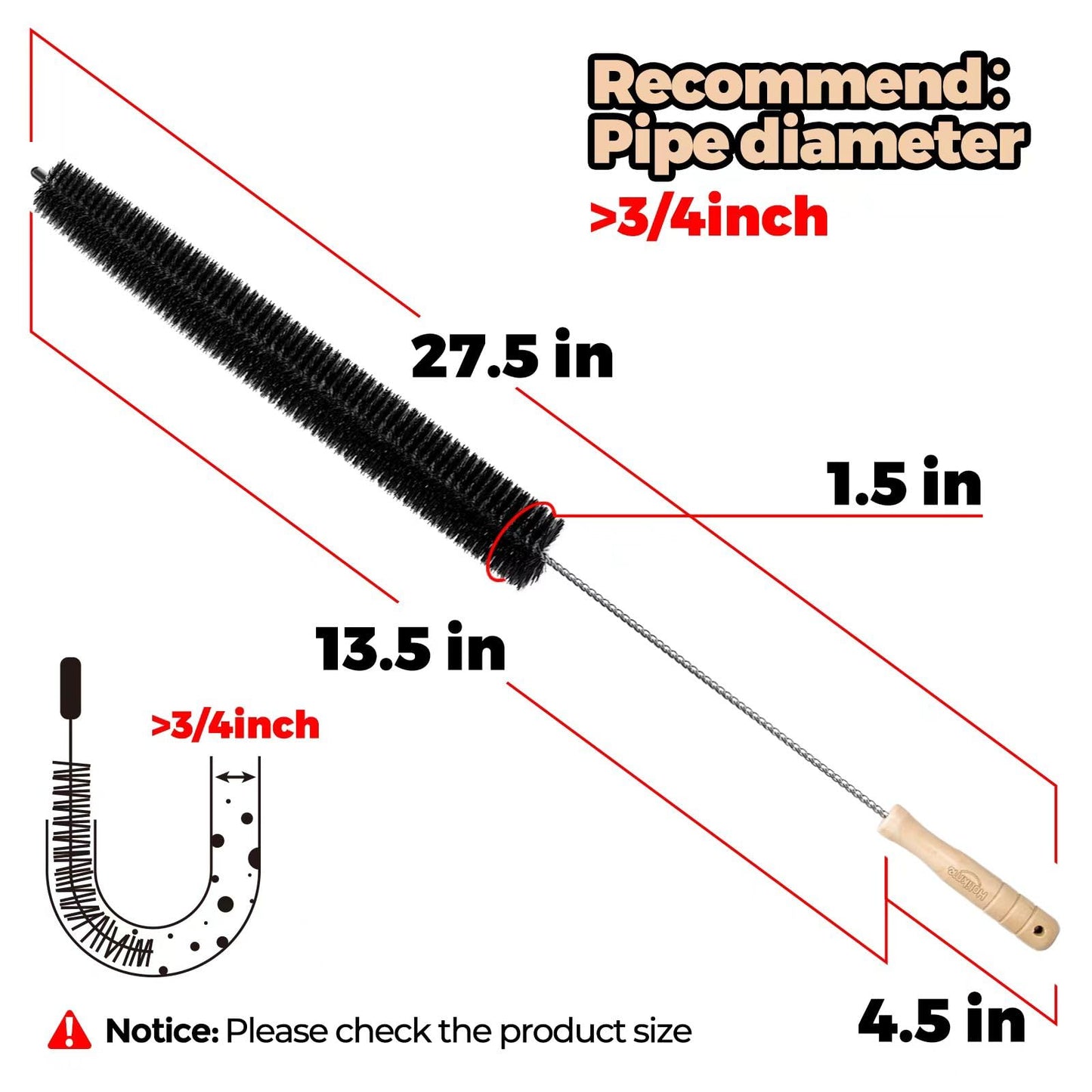 Holikme Dryer Vent Cleaner Kit Clothes Dryer Lint Brush Vent Trap Cleaner Home Essentials Long Flexible Vacuum Brush