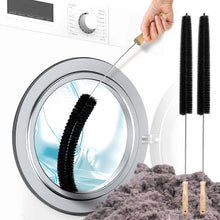 Load image into Gallery viewer, Holikme 2 Pack Dryer Vent Cleaner Kit Dryer Lint Brush Vent Trap Cleaner Long Flexible Refrigerator Coil Brush
