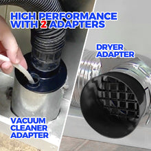 Load image into Gallery viewer, Holikme 11 Pieces Dryer Vent Cleaner Kit 30 Feet Dryer Cleaning Tools, Include Dryer Vent Brush, Omnidirectional Blue Dryer Lint Vacuum Attachment, Dryer Lint Trap Brush, Vacuum &amp; Dryer Adapters
