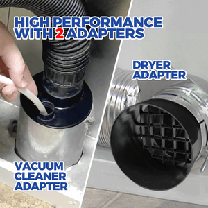 Holikme 12 Pieces Dryer Vent Cleaner Kit Dryer Cleaning Tool 40 Feet Dryer Vent Brush Omnidirectional Blue Dryer Lint Vacuum Attachment Dryer Lint Trap Brush, Vacuum & Dryer Adapters